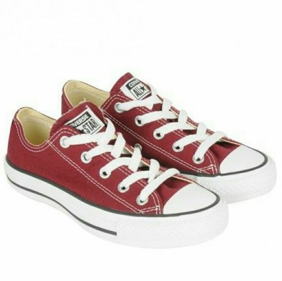 Unisex Red Converse All Star Chuck Taylor Ox - Picture 1 of 7